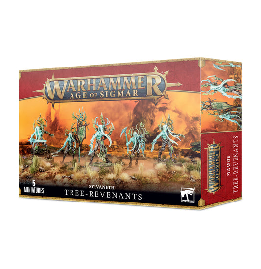 Sylvaneth Tree-Revenants miniatures from Games Workshop, detailed painted models of spooky revenant tree spirits for Warhammer Age of Sigmar.
