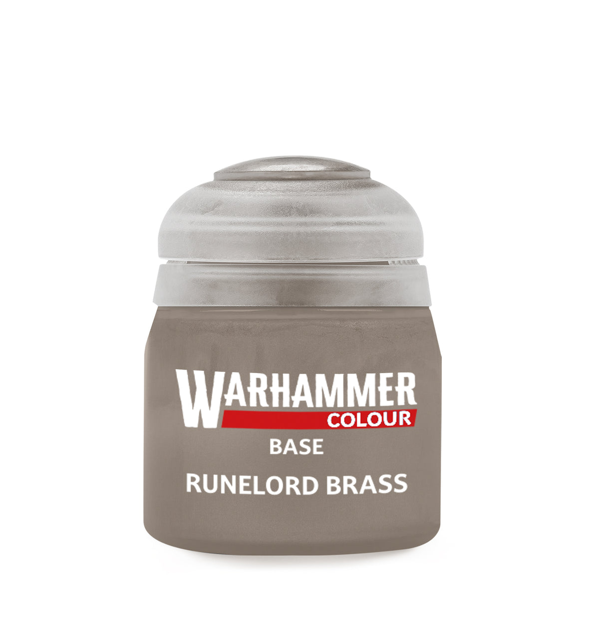 Warhammer Colour Base: Runelord Brass, single 12ml pot