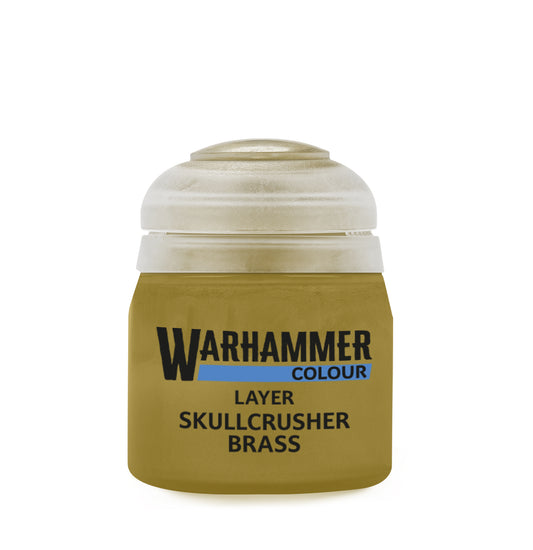 Warhammer Colour Layer: Skullcrusher Brass, single 12ml pot