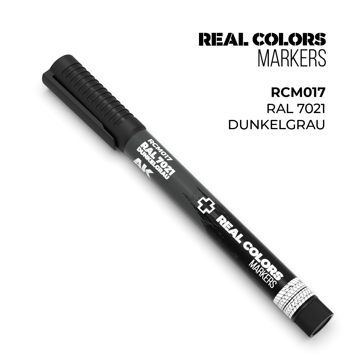 AK Interactive Real Colors Marker: RAL 7021 Dunkelgrau