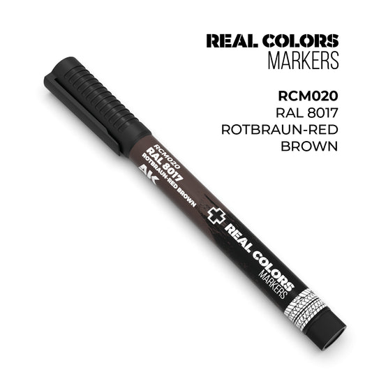 AK Interactive Real Colors Marker: RAL 8017 Rotbraun-red Brown