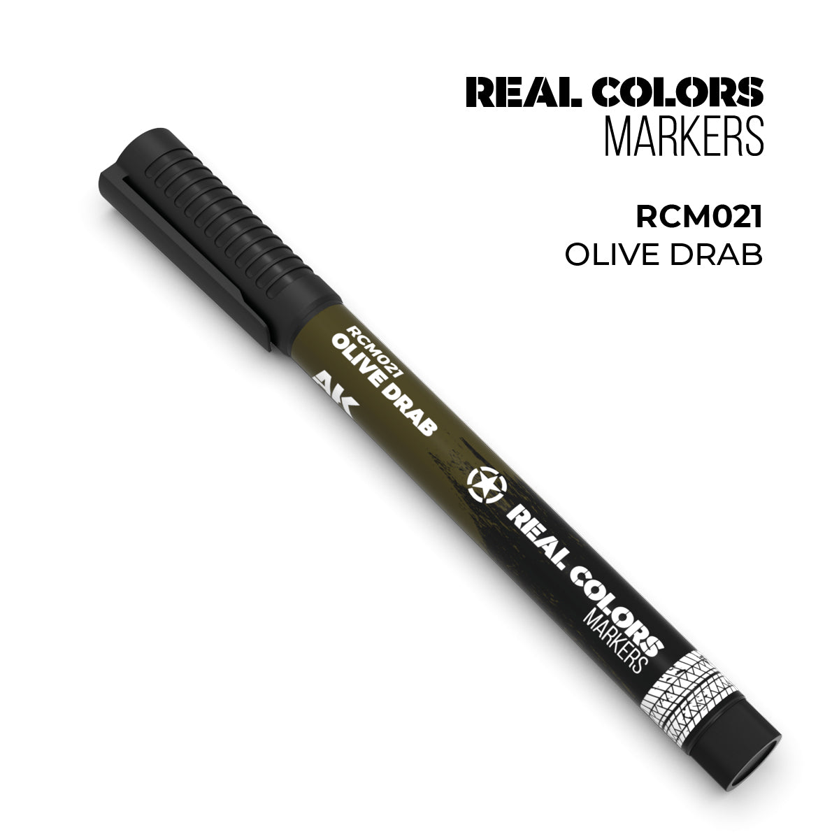 AK Interactive Real Colors Marker: Olive Drab