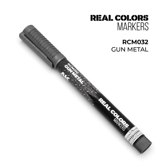 AK Interactive Real Colors Marker: Gun Metal