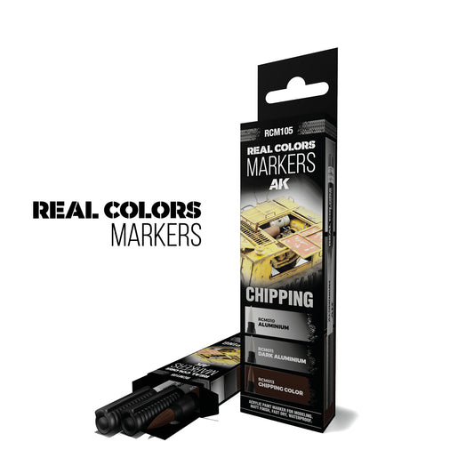 AK Interactive Real Colors Markers Set: Chipping