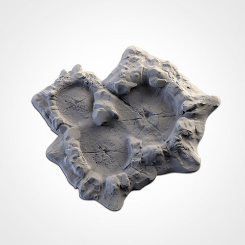 Txarli Craters Terrain Set - FDM 3D Printed