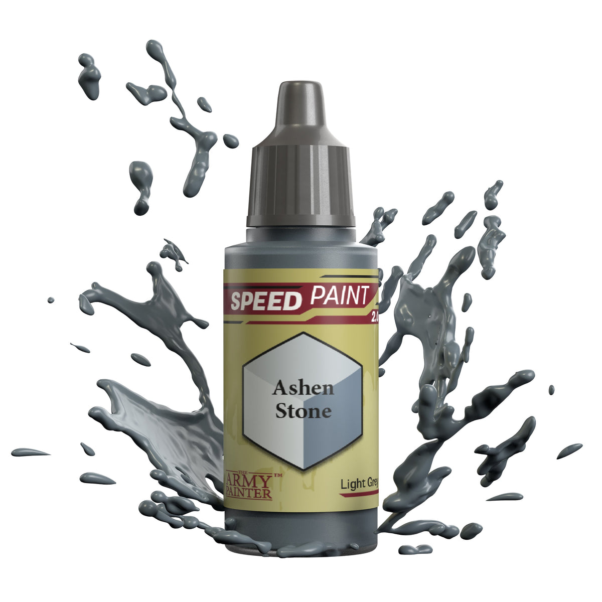 Ashen Stone Speedpaint by The Army Painter, a quick-drying acrylic paint for miniature and model painting projects.