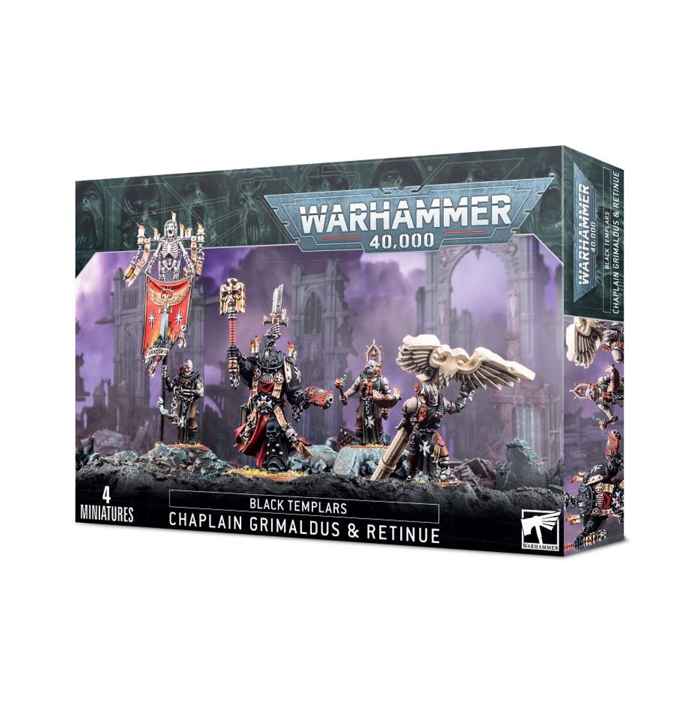 BLACK TEMPLARS: GRIMALDUS & RETINUE - Mighty Melee Games