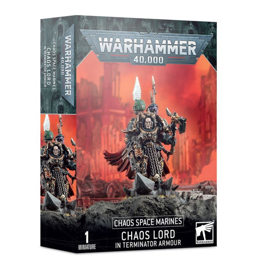 CHAOS SPACE MARINES: CHAOS LORD IN TERMINATOR ARMOUR - Mighty Melee Games