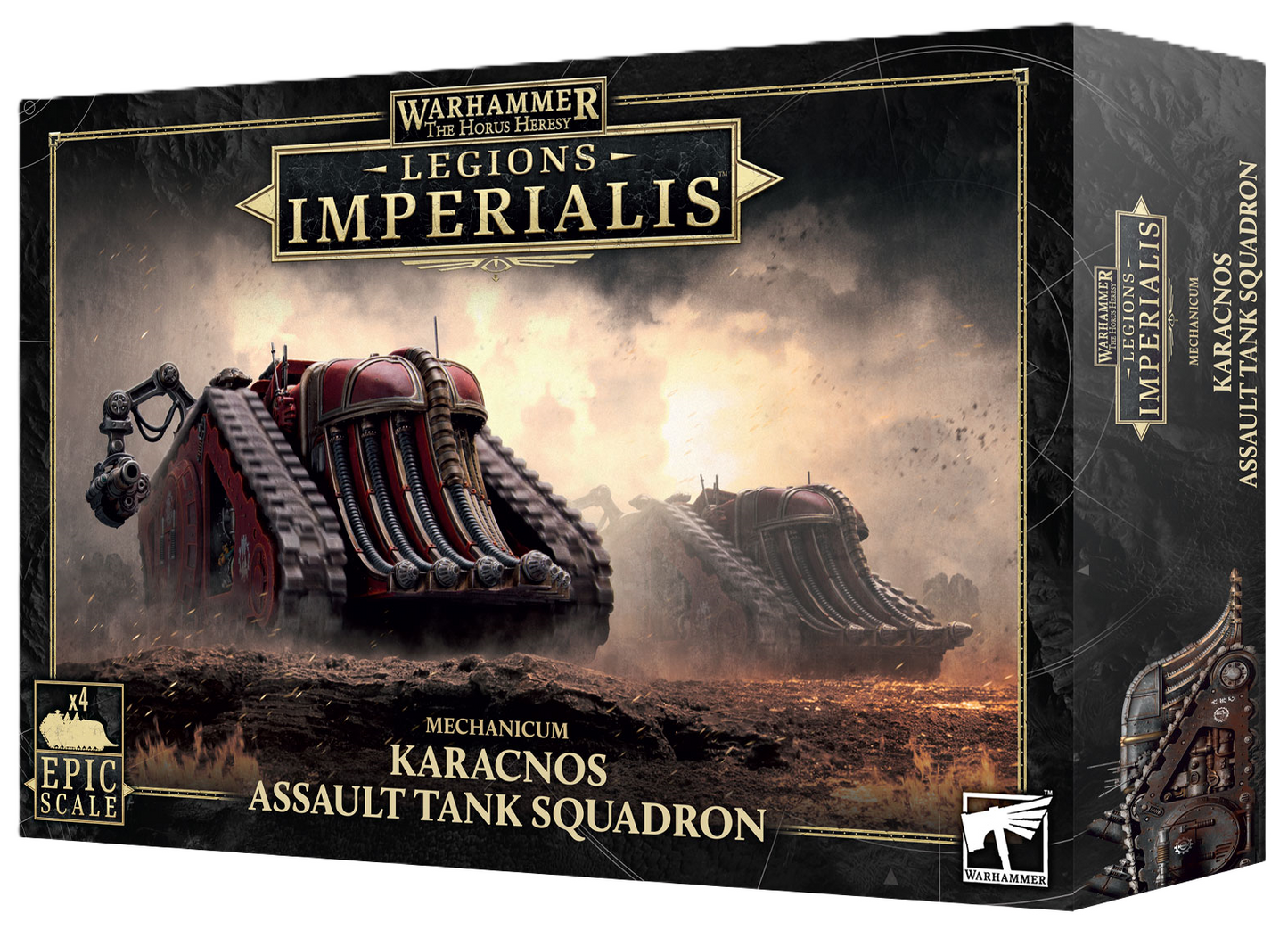 LEGIONS IMPERIALIS: MECHANICUM KARACNOS ASSAULT TANK SQ - Mighty Melee Games