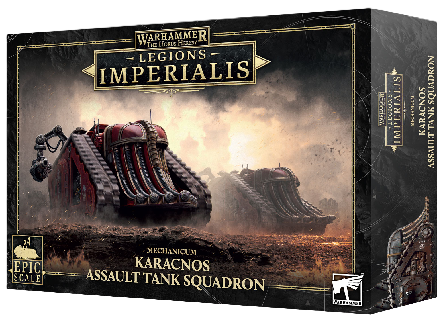 LEGIONS IMPERIALIS: MECHANICUM KARACNOS ASSAULT TANK SQ - Mighty Melee Games