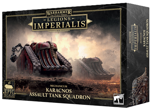 LEGIONS IMPERIALIS: MECHANICUM KARACNOS ASSAULT TANK SQ - Mighty Melee Games