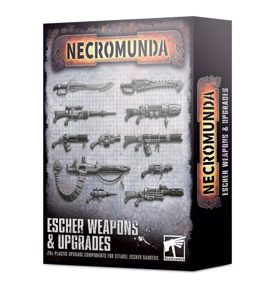 NECROMUNDA: ESCHER WEAPONS & UPGRADES - Mighty Melee Games