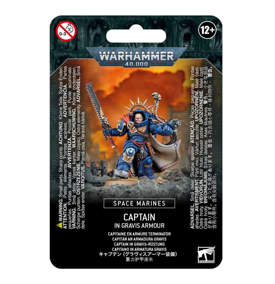 SPACE MARINES: CAPTAIN IN GRAVIS ARMOUR - Mighty Melee Games