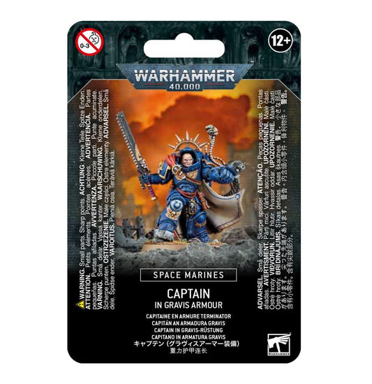 SPACE MARINES: CAPTAIN IN GRAVIS ARMOUR - Mighty Melee Games