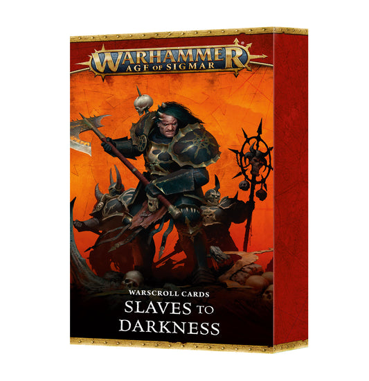 WARSCROLL CARD: SLAVES TO DARKNESS (ENG) - Mighty Melee Games