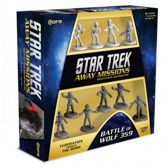 Star Trek Away Teams Starter Set: Wolf 359 (Federation: Riker +3 vs Locutus +5) - Mighty Melee Games