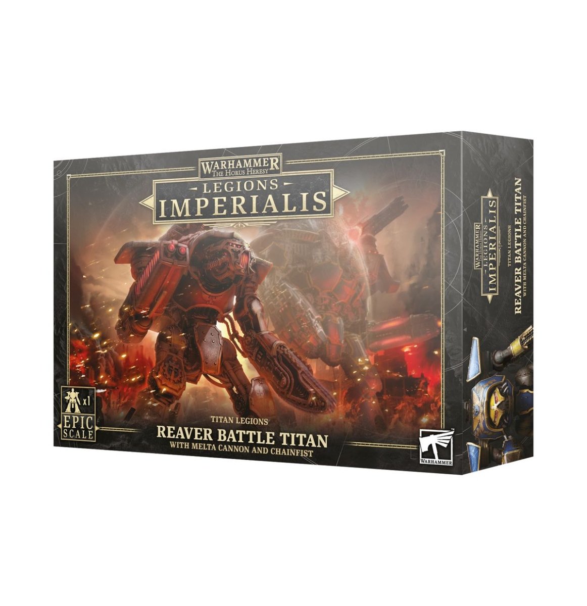 LEGIONS IMPERIALIS: REAVER BATTLE TITAN WITH MELTA CANNON AND CHAINFIST - Mighty Melee Games