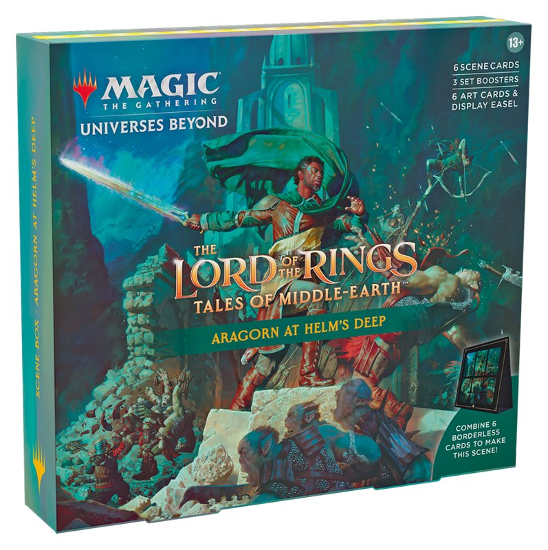 Magic the Gathering: Lord of the Rings: Tales of Middle - Earth - Scene Box Aragorn at Helm's Deep - Mighty Melee Games