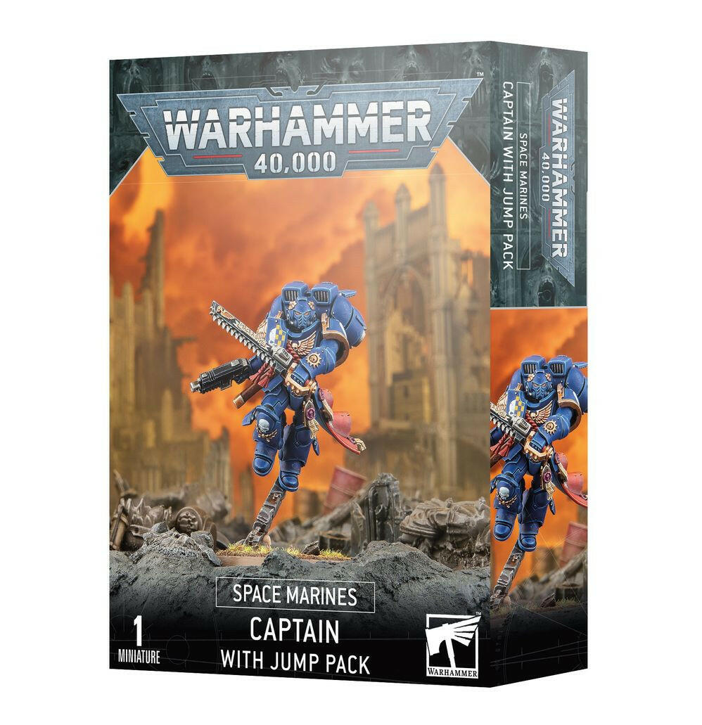 SPACE MARINES: CAPTAIN WITH JUMP PACK - Mighty Melee Games