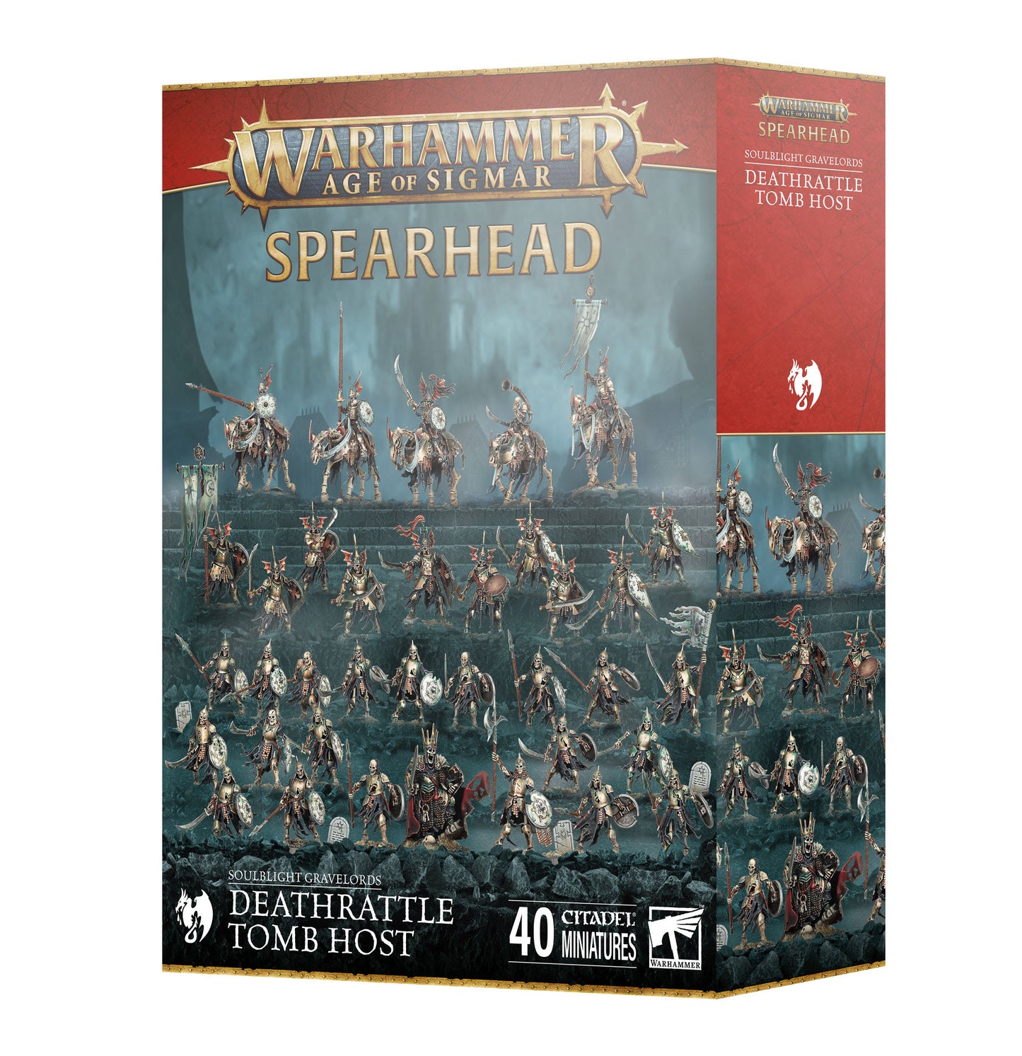 SPEARHEAD: SOULBLIGHT GRAVELORDS: DEATHRATTLE TOMB HOST - Mighty Melee Games