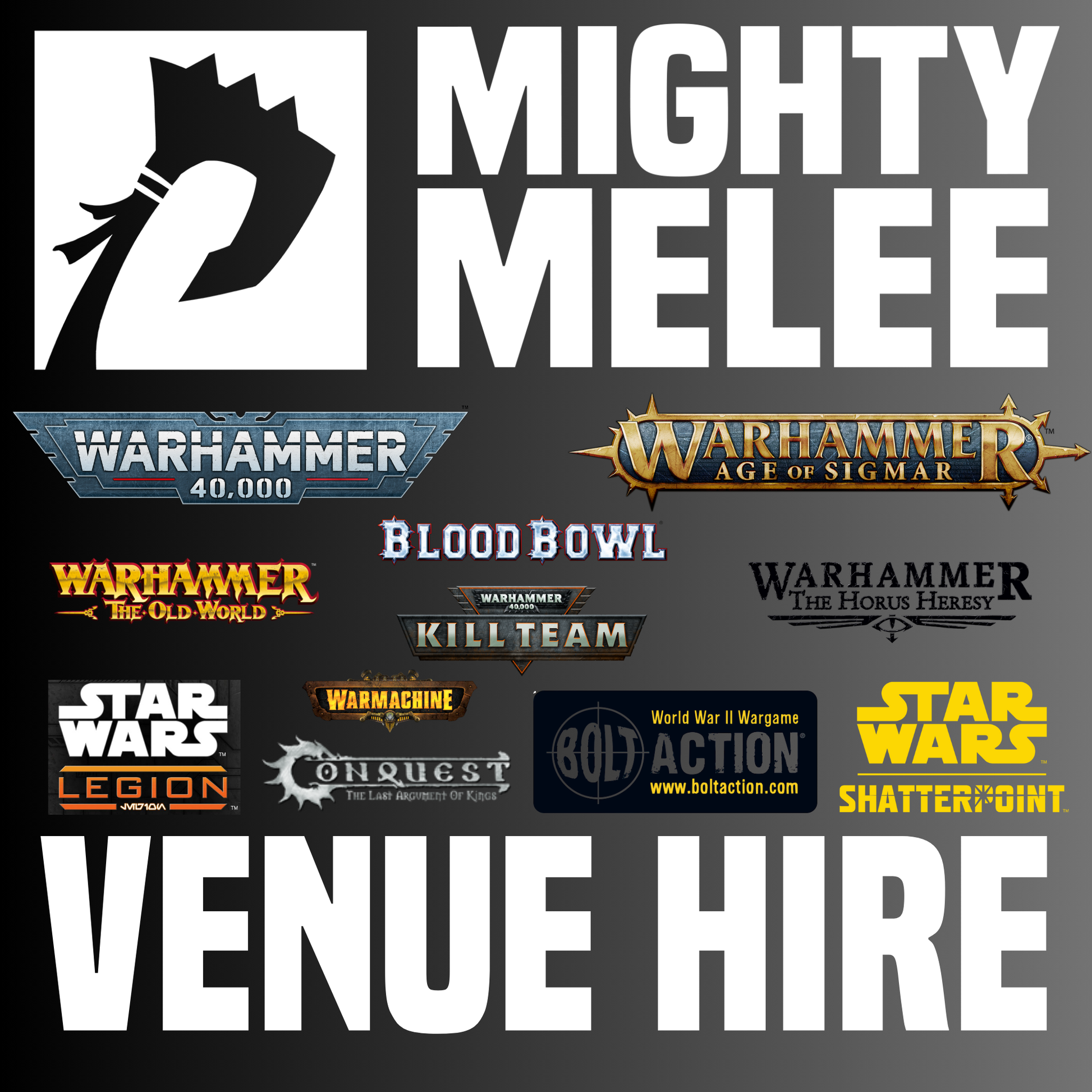 Mighty Venue Hire - Mighty Melee Games