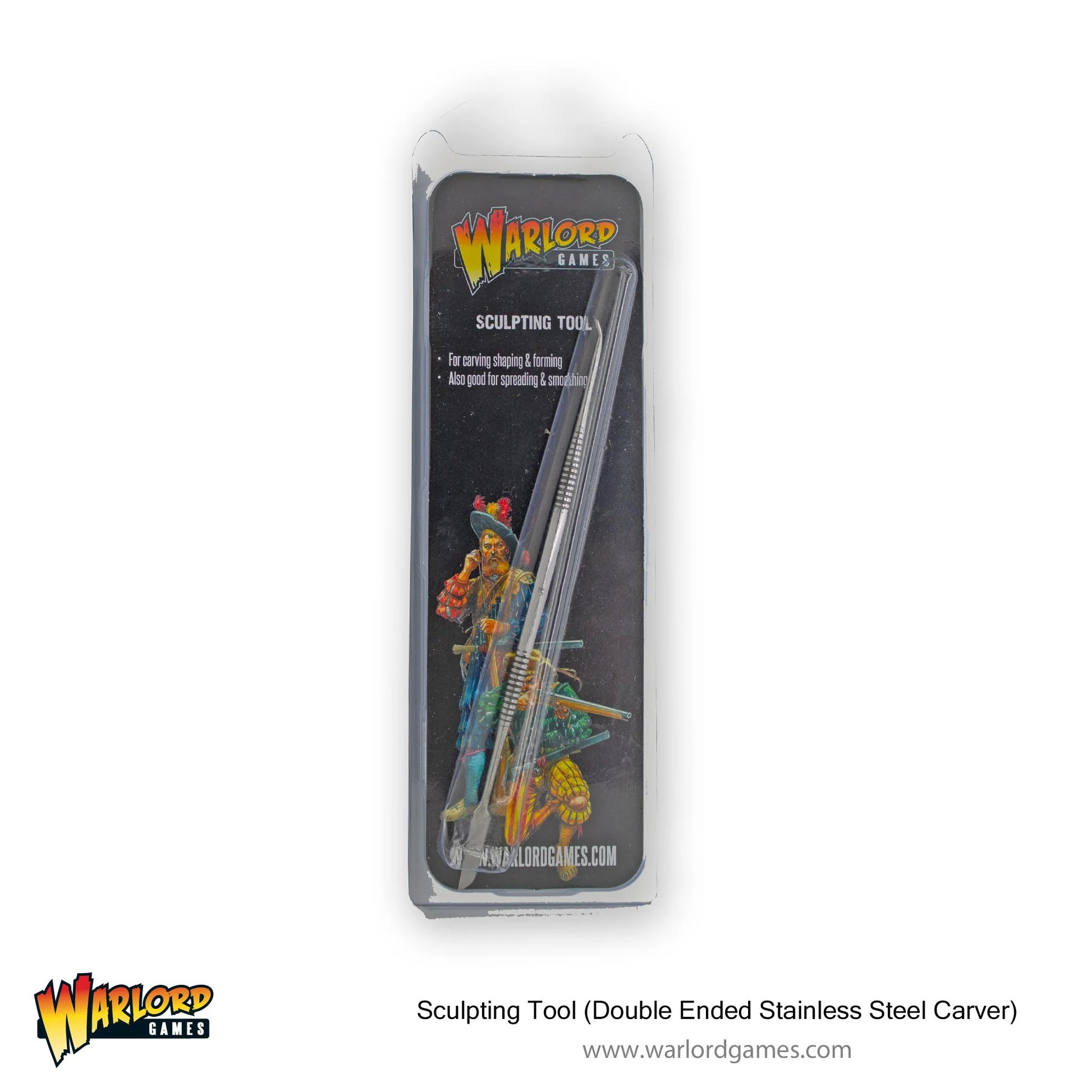 Warlord Sculpting Tool (Double Ended Stainless Steel Carver) - Mighty Melee Games
